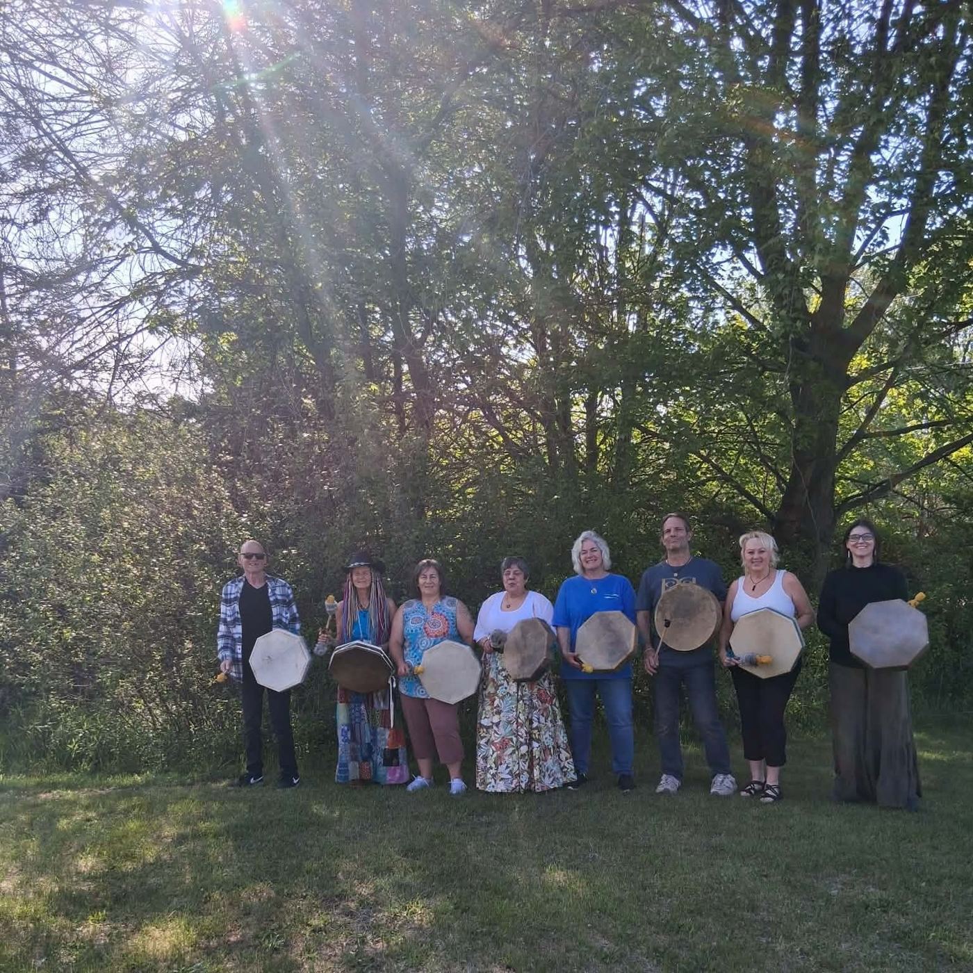 Sacred drum birthing at Divine Healing Corner