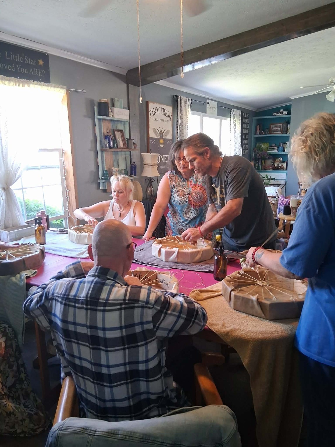 Drum birthing at Divine Healing Corner